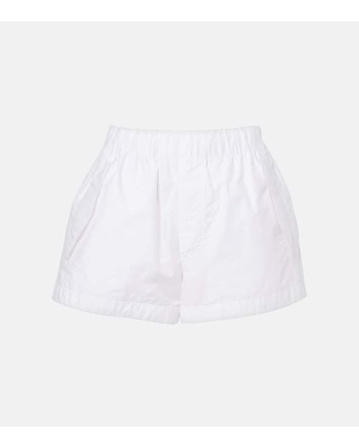 Wardrobe NYC White Cotton-Blend Shorts
