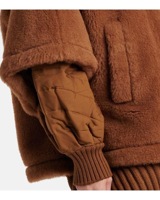 Capa De Tejido Teddy Max Mara de color Brown