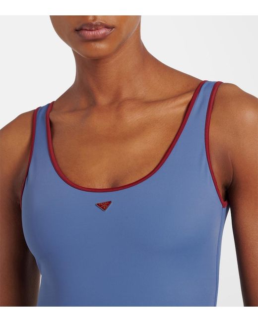 Prada Blue Jersey Swimsuit