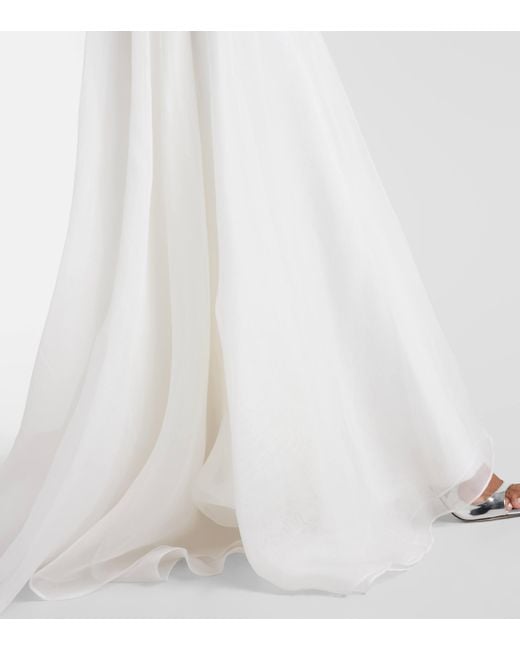 Robe longue de mariee Dhalia en soie Maticevski en coloris White