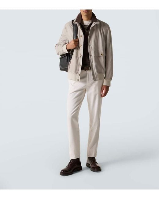 Polo di Brunello Cucinelli in Brown da Uomo