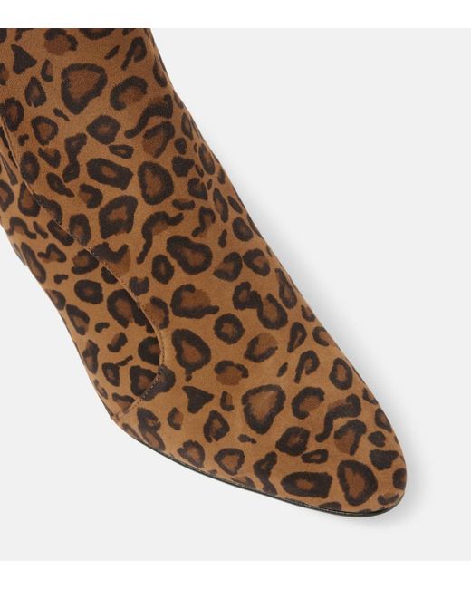 Manolo Blahnik Brown Myconia Suede Ankle Boots