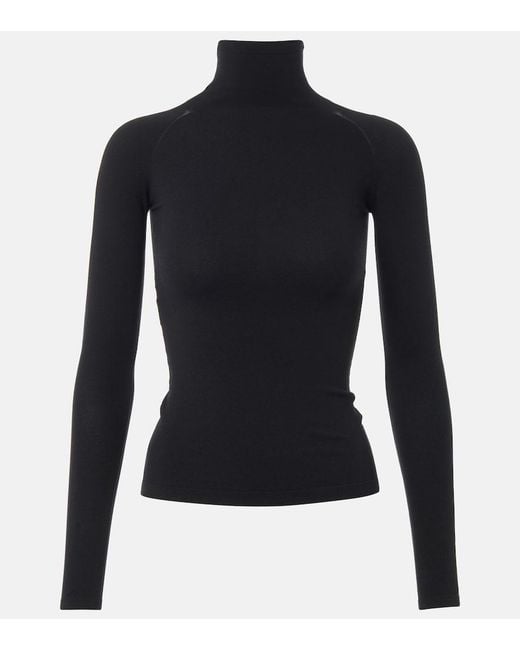 Alaïa Blue Jersey Top
