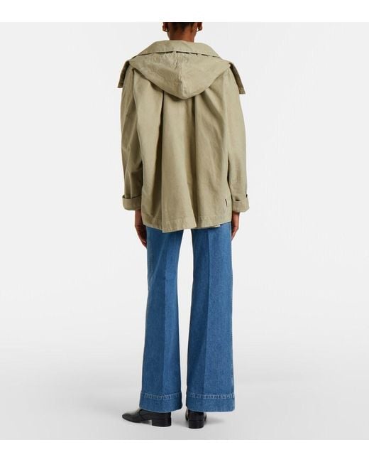 Victoria Beckham Blue Alina Faded Wide-Leg Jeans