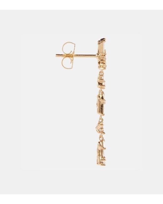 Suzanne Kalan Natural Iva 18Kt Drop Earrings With Diamonds