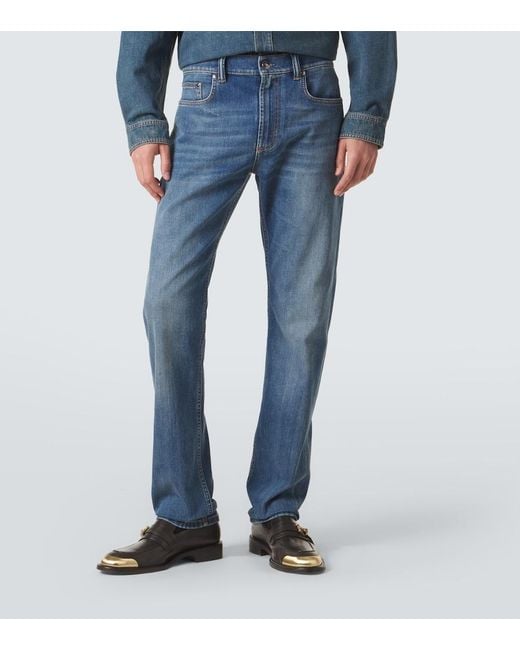 Jeans Rectos Versace de hombre de color Blue