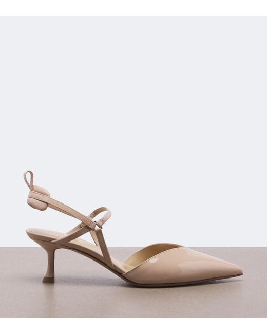 Fendi Pink Very Colibri Patent Leather Slingback Pumps