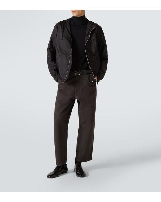 Chaqueta De Re-Nylon Prada de hombre de color Black