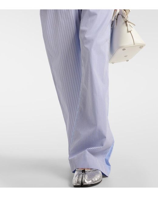 Maison Margiela Blue Straight Pants