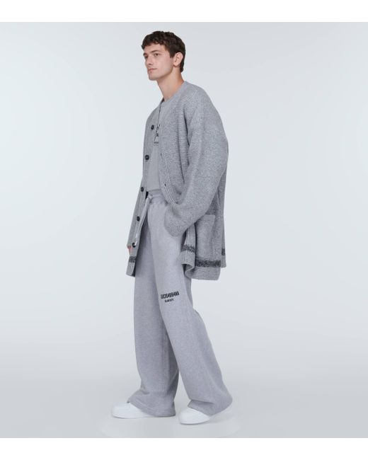 Cardigan oversize Dolce & Gabbana pour homme en coloris Gray