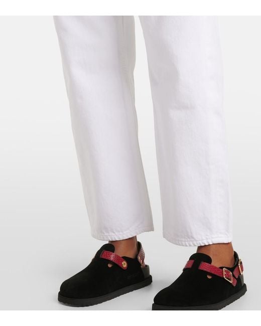 Citizens of Humanity White Winslow Mid-Rise Straight Jeans