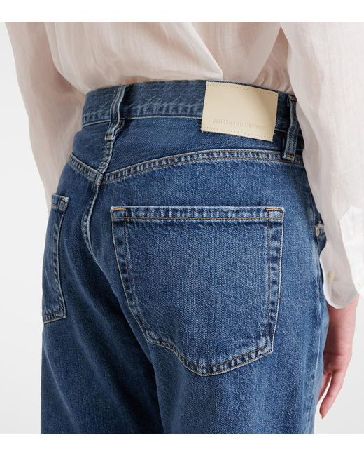 Citizens of Humanity Blue Winslow Mid-Rise Straight Jeans