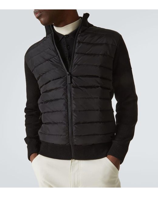 Canada Goose Black Hybridge Knit Jacket for men