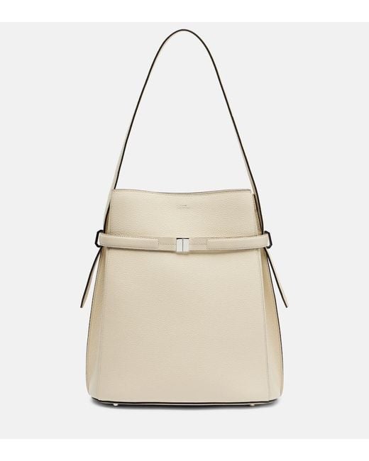 Totême  Natural Large Leather Bucket Bag
