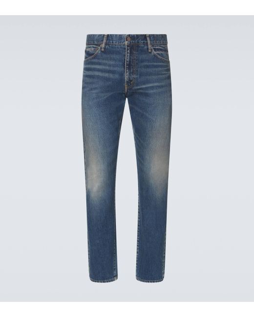 Visvim Blue Social Sculpture Straight Jeans for men