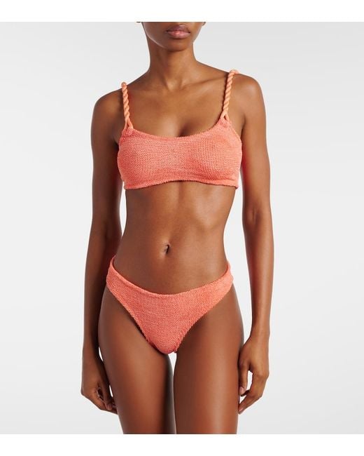 Hunza G Orange Phoebe Bikini