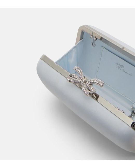 Clutch Bow di Self-Portrait in White