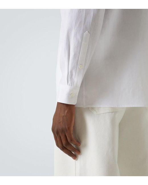 Gabriela Hearst White Linen Shirt for men