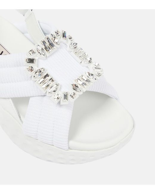 Roger Vivier White Run Light Sandals For