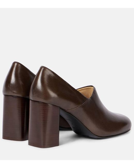 Lemaire Brown Anatomic 80 Leather Pumps