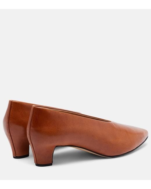 Calvin Klein Brown Bri Leather Pumps