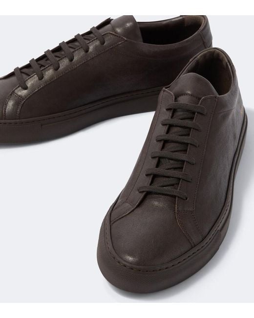 Common Projects Brown Original Achilles Leather Sneakers for men