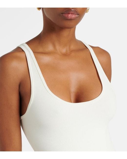 Totême  White Evening Jersey Maxi Dress