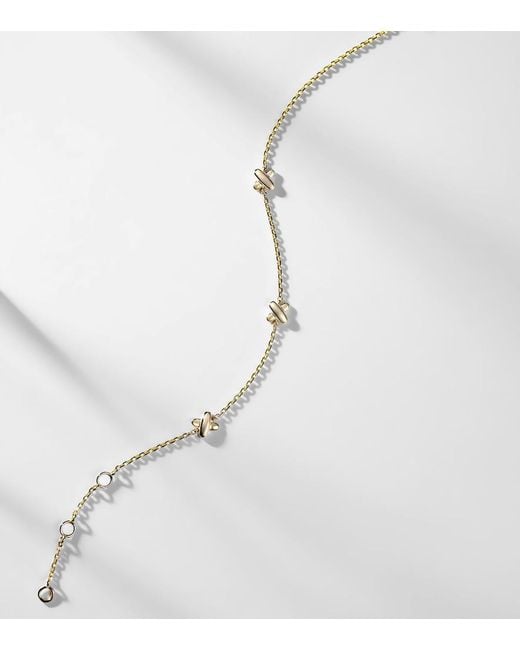 STONE AND STRAND Metallic Golden Kisses 14Kt Chain Bracelet