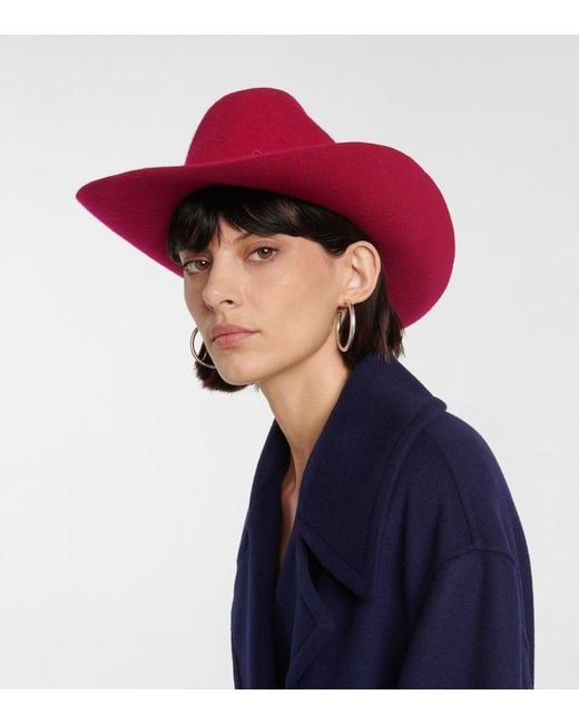 Ruslan Baginskiy Pink Felt Cowboy Hat