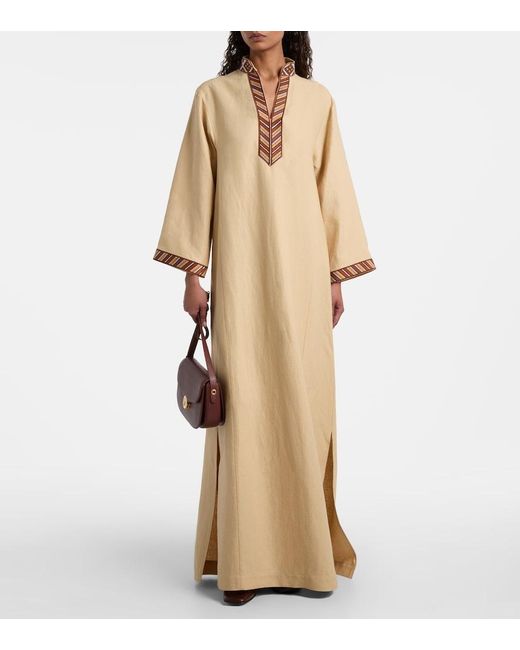 Loro Piana Natural Tilde Cotton Kaftan