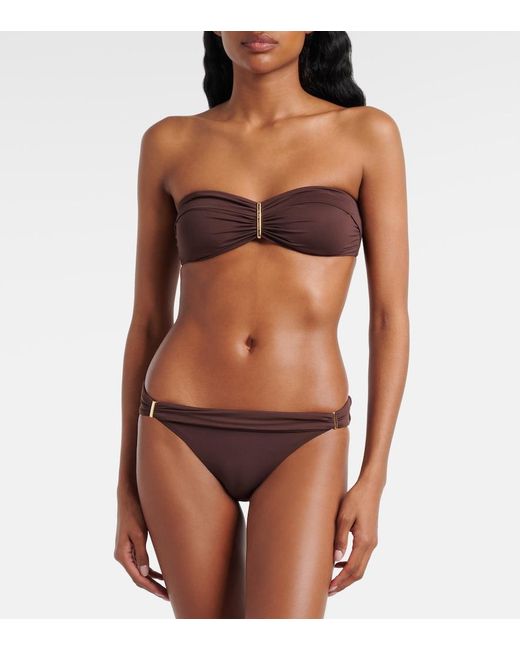 Melissa Odabash Brown Bikini-Oberteil Positano