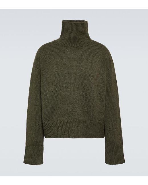 Givenchy Green Oversized Cashmere Turtleneck Sweater for men
