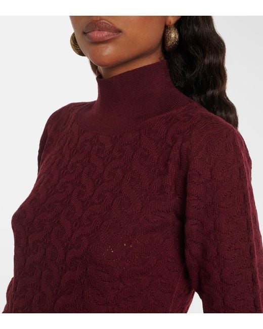Etro Red Wool Sweater