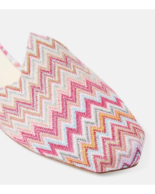 Missoni Pink Zigzag Mules