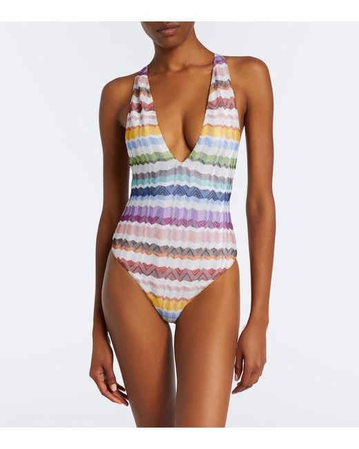 Banador En Zigzag Missoni de color White