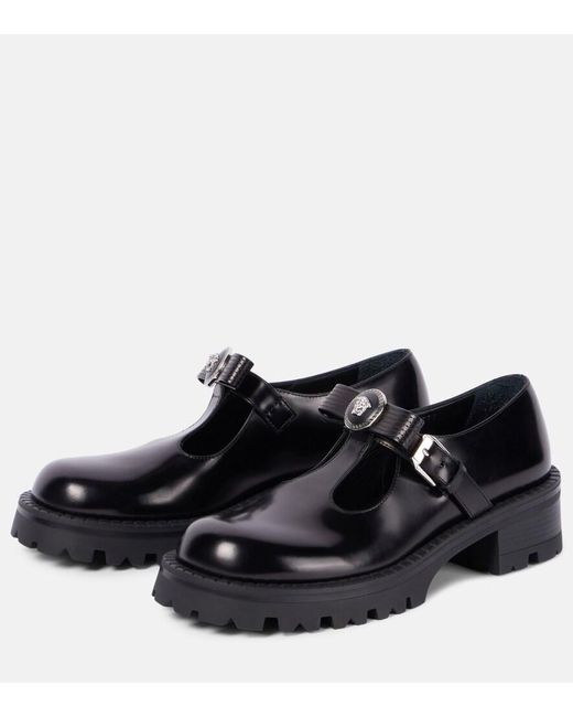 Versace Black Derbies