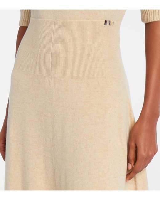 Extreme Cashmere Natural N°388 Ease Cashmere-Blend Maxi Skirt