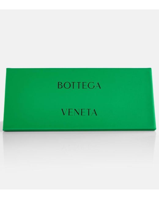 Bottega Veneta White Classic Aviator Glasses