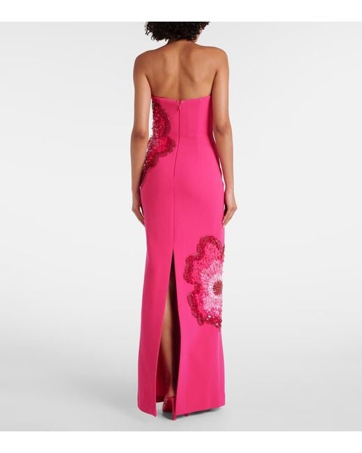 Robe Longue Layana A Ornements Rebecca Vallance en coloris Pink