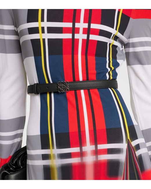Loewe Blue Anagram Leather Belt