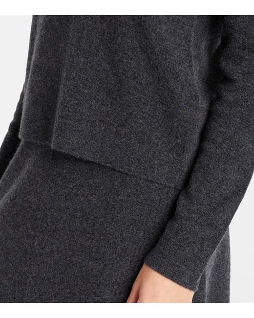 Jardin Des Orangers Black Wool And Cashmere Polo Sweater