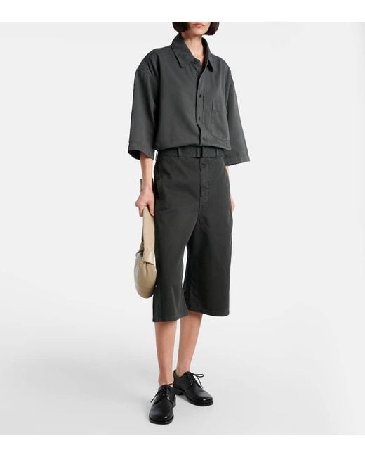 Camicia Di Jeans Oversize di Lemaire in Black