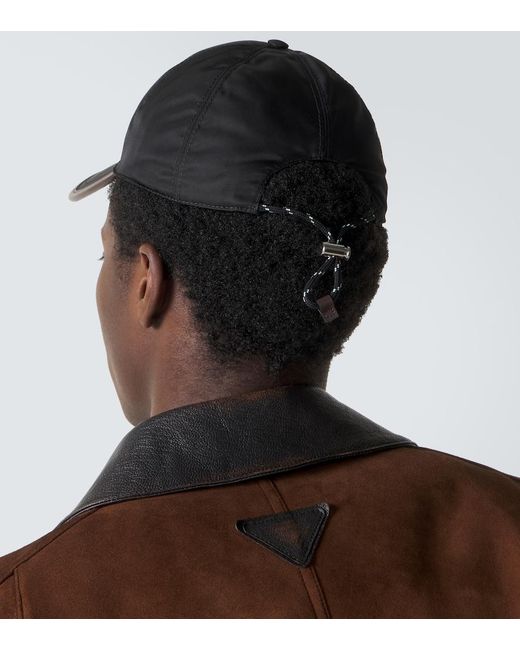 Prada Baseballcap Speedrock Aus Re-Nylon in Black für Herren