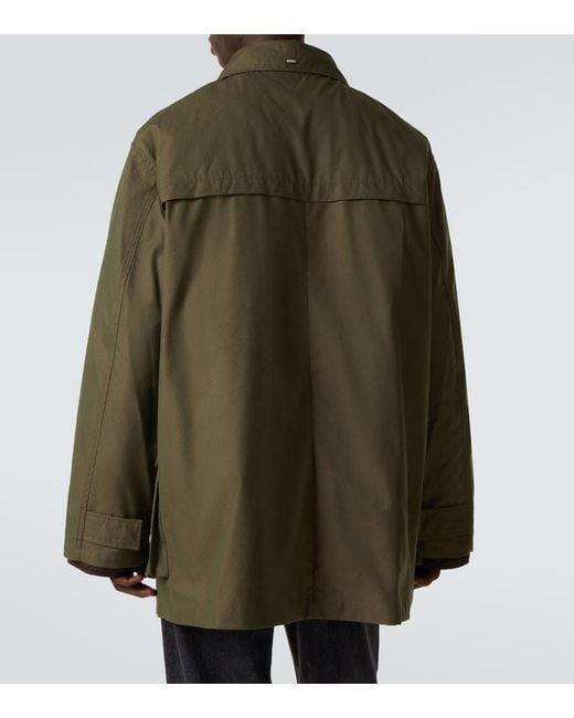 Our Legacy Green Hunter Cotton-Blend Canvas Jacket for men
