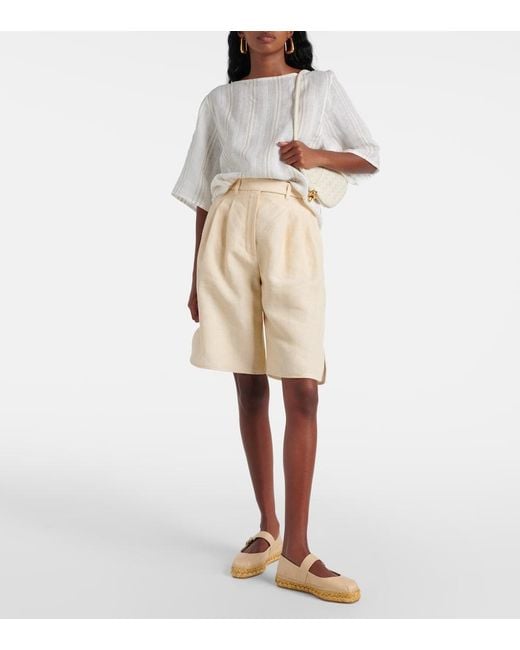 Jimmy Choo Natural Fayence Espadrilles