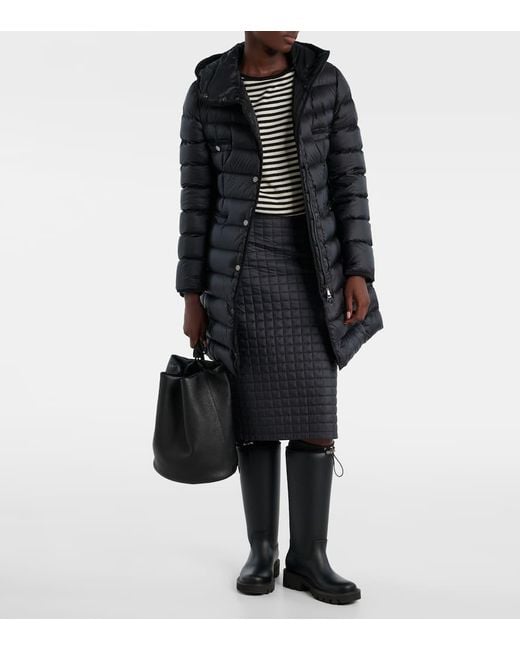 Moncler Black Daunenmantel Hirma