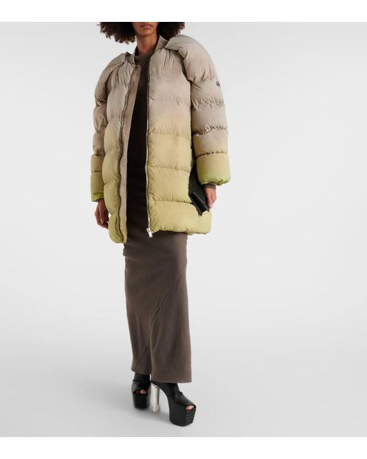 X Rick Owens chaqueta de plumas Moncler Genius de color Natural