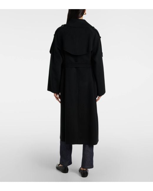 Max Mara Black Beato Virgin Wool Coat