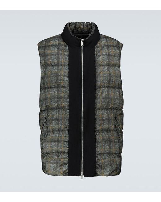 Undercover Multicolor Chaleco Acolchado De Cuadros for men