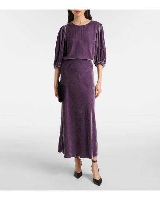 Velvet Purple Nancy Top